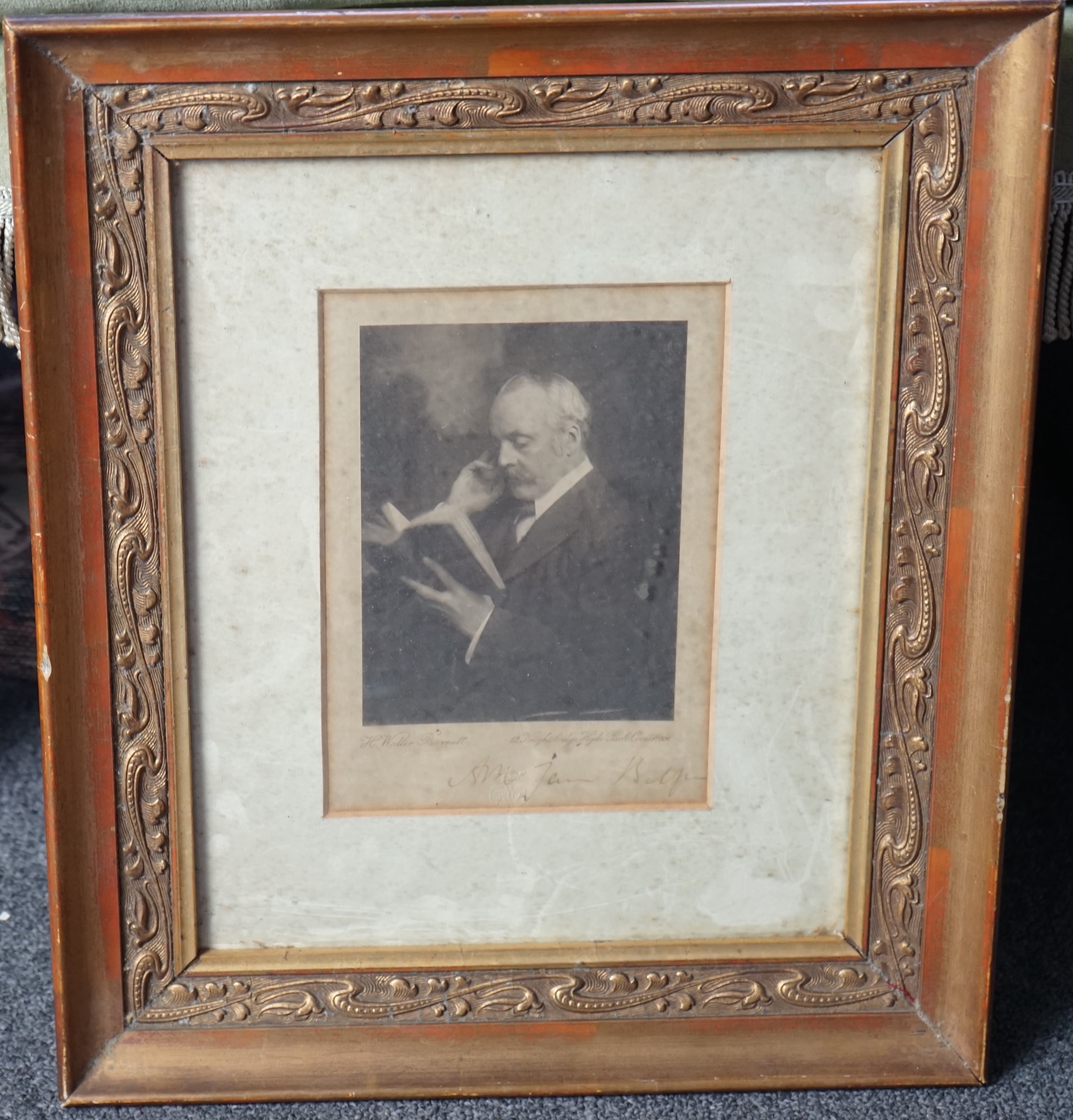 Six assorted late Victorian / Edwardian framed photographs